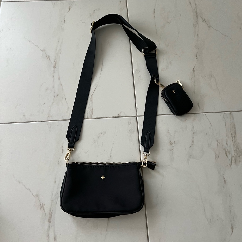 Brand new Princess Polly PETA & JAIN PALOMA CROSSBODY BAG black and gold